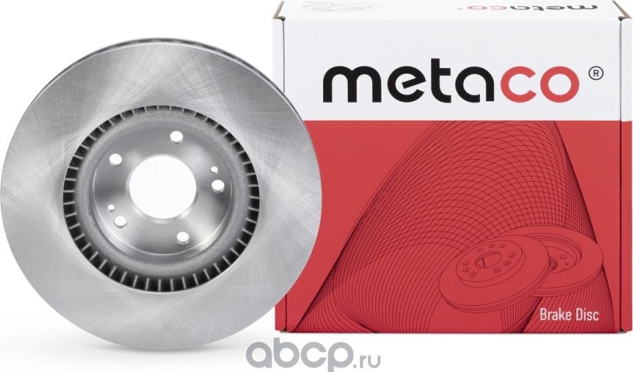 Диск тормозной передний вентилируемый (Metaco). Артикул 3050436