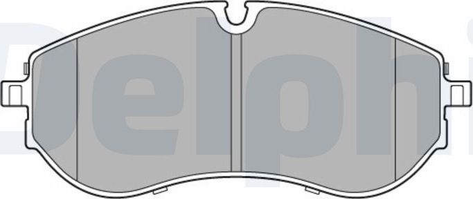 Тормозные колодки Delphi (Low-Metallic). Артикул LP3610