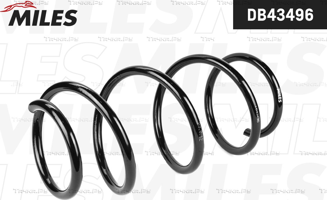 Пружина подвески Miles передняя для Skoda Octavia A7 2012-2019. Артикул DB43496