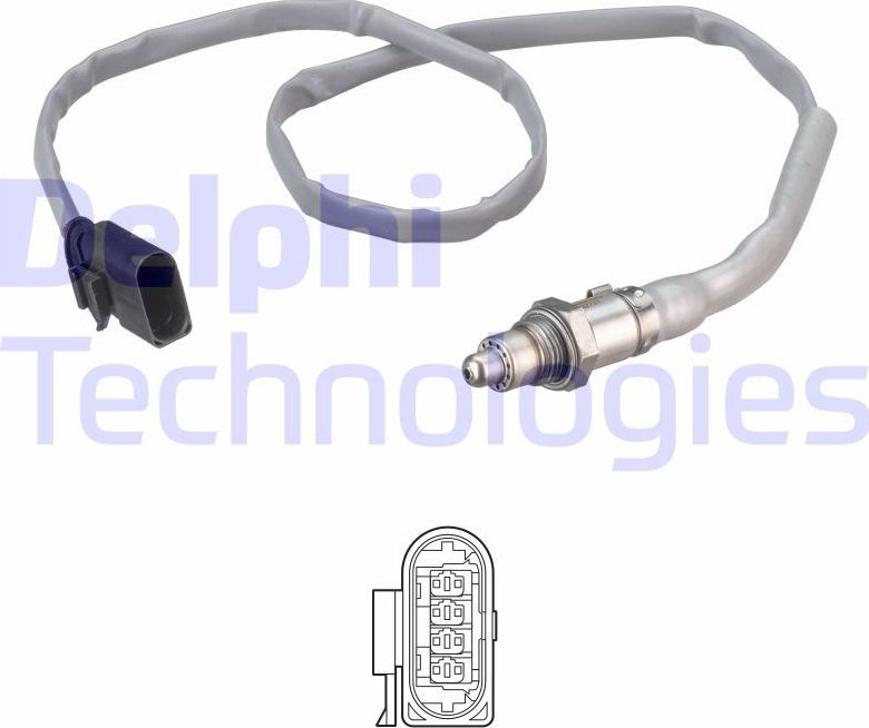 Лямбда-зонд (кислородный датчик) Delphi. Артикул ES21272-12B1