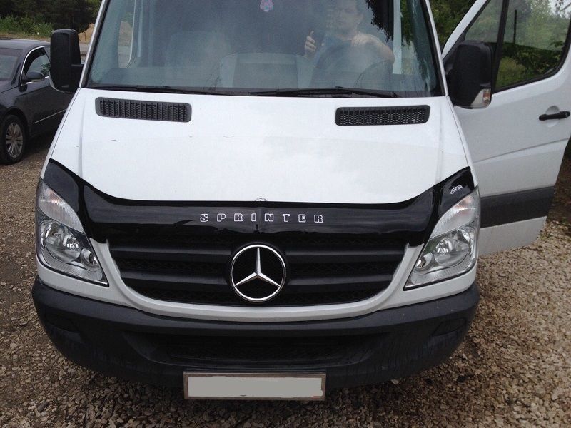 Дефлектор Vip-Tuning для капота Mercedes-Benz Sprinter W906 (Европа) 2006-2013. Артикул MRD07