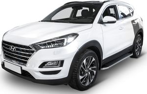 Пороги алюминиевые Rival Premium для Hyundai Tucson III рестайлинг 2018-2026. Артикул A173ALP.2309.2