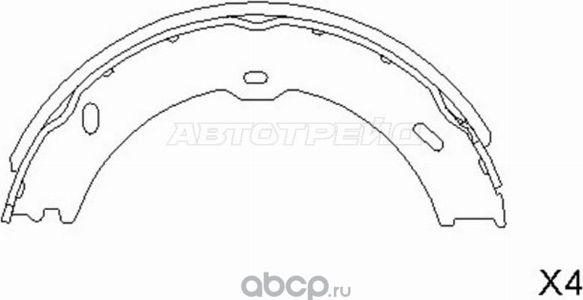 ST-A9064200320 Колодки ручного тормоза 06-VW CRAFTER MERCEDES SPRINTER (SAT). Артикул STA9064200320