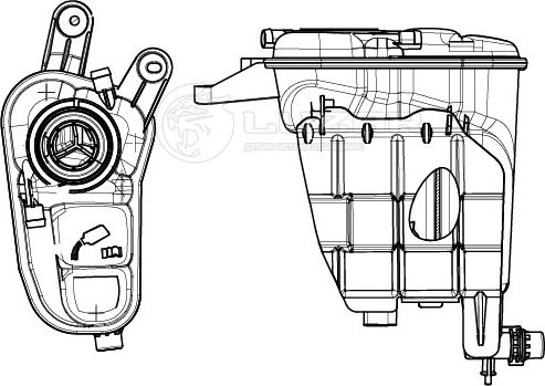 Бачок расширительный AUDI A4 07- охлаждающей жидкости (Luzar). Артикул LET1818