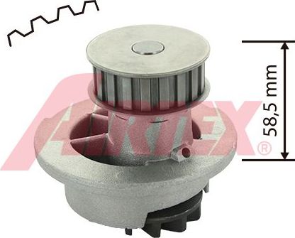 Помпа (водяной насос) Airtex для Opel Ascona B 1979-1981. Артикул 1163