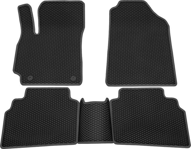 Коврики Rezkon EVA для салона Kia Seltos 2020-2026 Серый кант. Артикул 9021050102