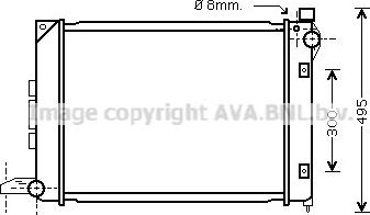 Радиатор охлаждения двигателя AVA для Land Rover Freelander I 1998-2006. Артикул AU2164