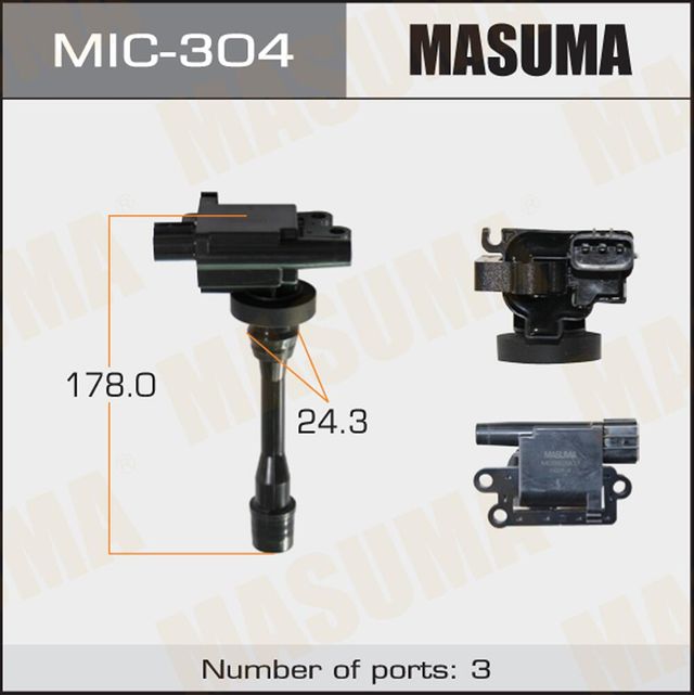 Катушка зажигания Masuma для Mitsubishi Pajero Pinin 2001-2007. Артикул MIC-304