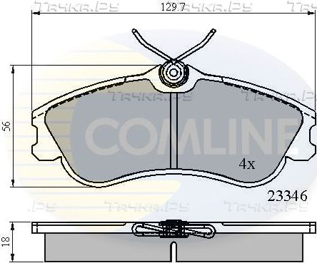 Тормозные колодки Comline Comline. Артикул CBP0892