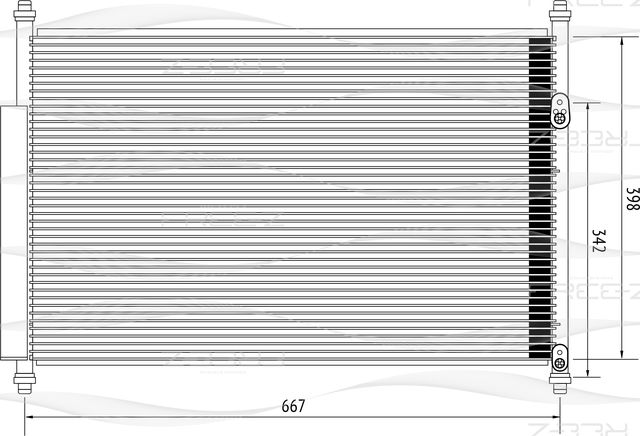 Радиатор SUZUKI GRAND VITARA 05 (Free-Z). Артикул KC0256