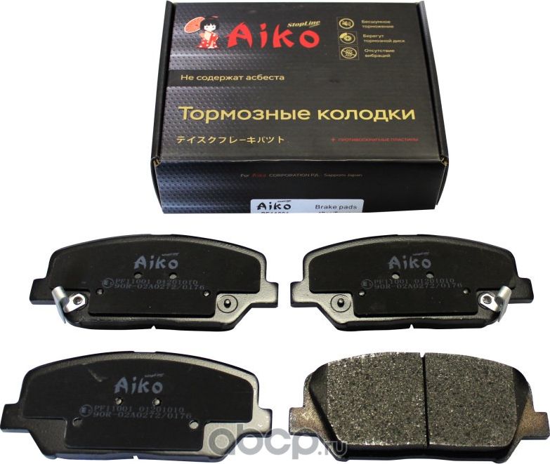 Колодки HYUNDAI Grandeur HG, KIA Optima (2011-) передние (Aiko). Артикул PF11001