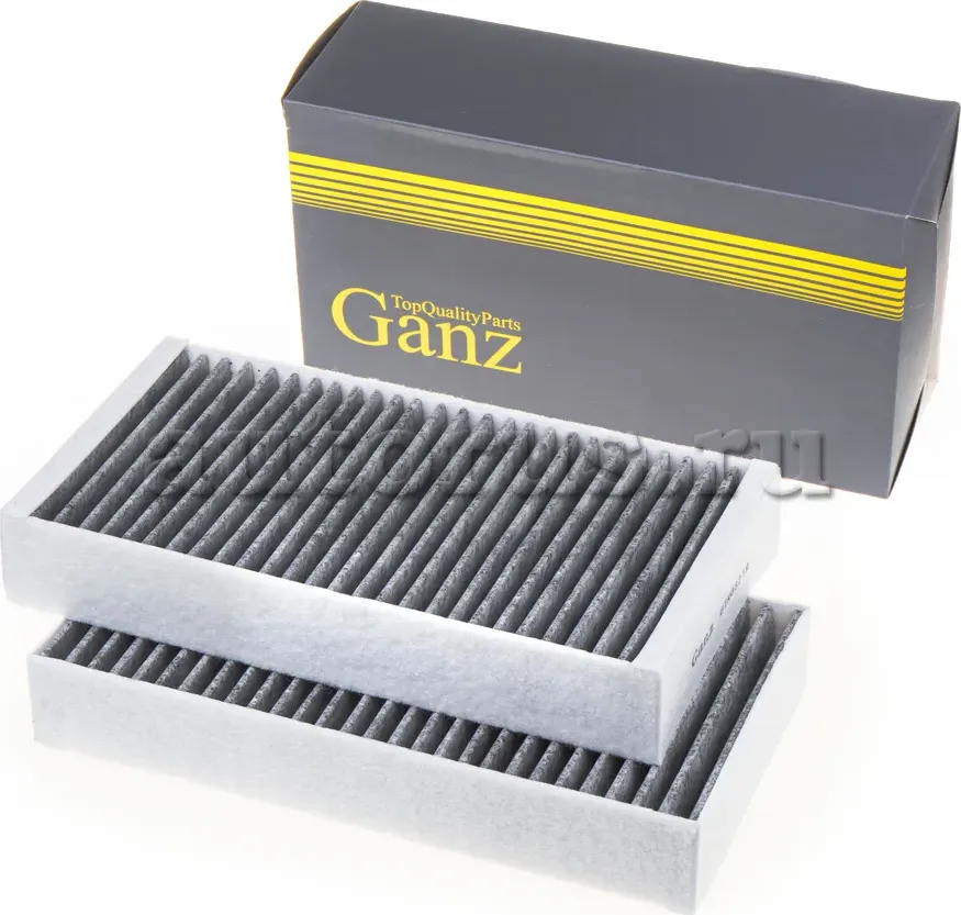 Фильтр салона (угольный), 2шт (Ganz). Артикул GIR03219