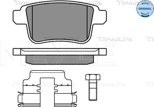 Тормозные колодки Meyle Original. Артикул 025 246 9216