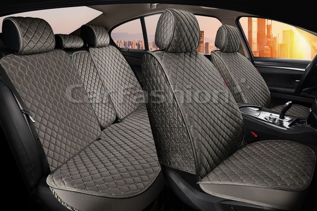 Накидки универсальные CarFashion Sultan Plus для авто, цвет Серый/Серый/Серый. Артикул 22721