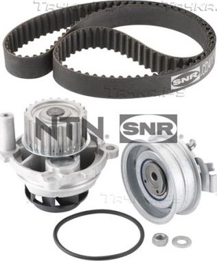 Помпа (водяной насос) с комплектом ремня ГРМ NTN / SNR для SEAT Ibiza II 1999-2001. Артикул KDP457.320