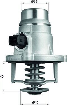 Термостат Mahle Behr для BMW 4 F32/F33/F36 2014-2026. Артикул TM 27 101