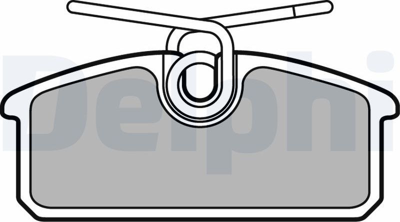 Тормозные колодки Delphi (Low-Metallic). Артикул LP3150