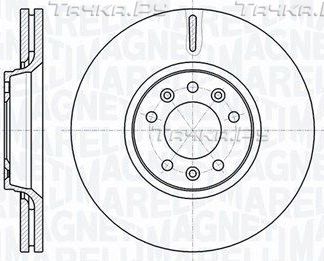 Тормозной диск Magneti Marelli для Fiat Scudo II 2007-2016. Артикул 361302040114