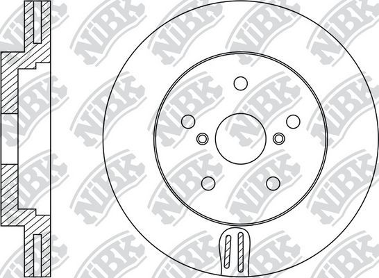 Тормозной диск NiBK. Артикул RN1507