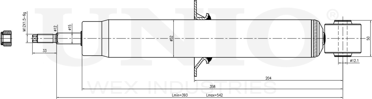 Амортизатор подвески (Unio). Артикул SAB-10741