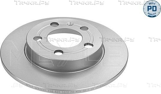 Тормозной диск Meyle PD задний для Skoda Octavia A5 2004-2010. Артикул 115 523 0021/PD