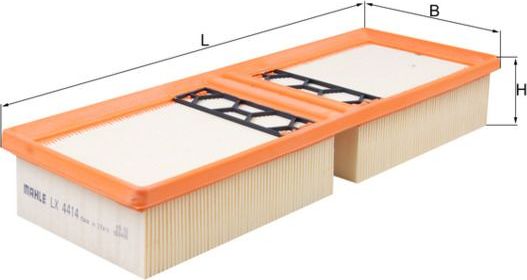 Воздушный фильтр Mahle. Артикул LX 4414