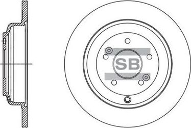 Тормозной диск Sangsin Hi-Q. Артикул SD1125