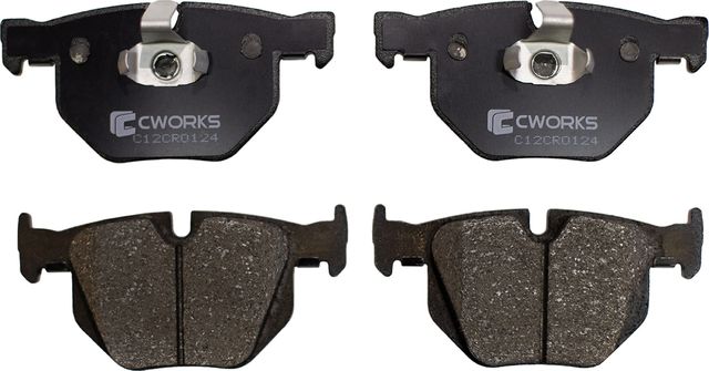 Колодки тормозные задние (Low Metallic) (Cworks). Артикул C12CR0124