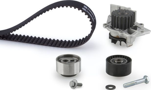 Помпа (водяной насос) с комплектом ремня ГРМ Gates PowerGrip®. Артикул KP35524XS