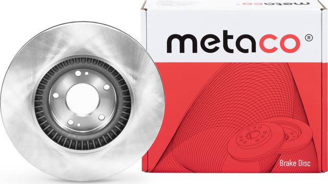 Диск тормозной передний вентилируемый (Metaco). Артикул 3050442
