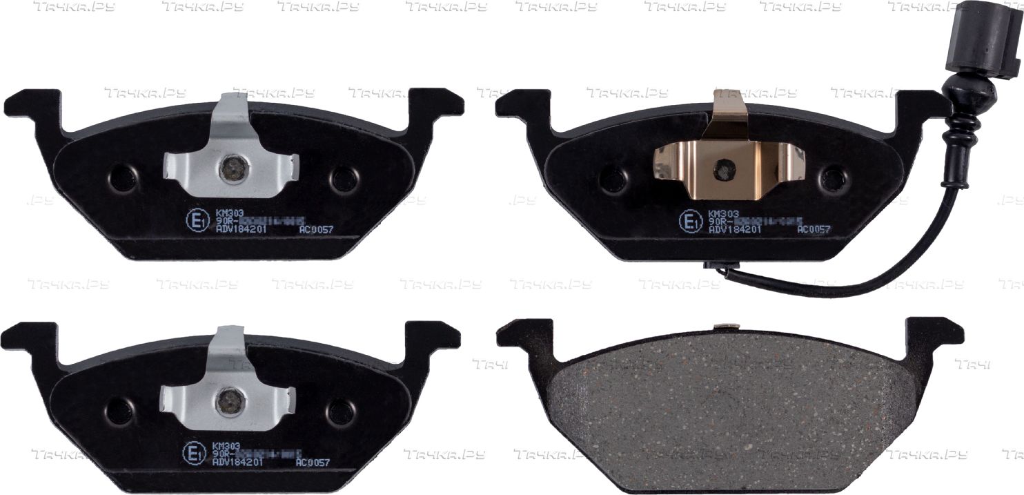 Тормозные колодки Blue Print передние для SEAT Leon II 2005-2013. Артикул ADV184201