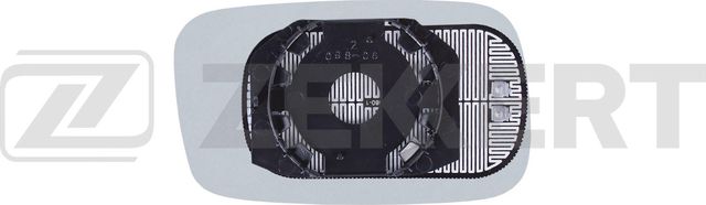 Зеркальное стекло бокового зеркала Zekkert левое для Volkswagen Passat B3 1988-1997. Артикул SP-1097