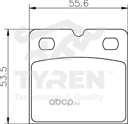 Колодки тормозные (Tyren). Артикул TYR1222341