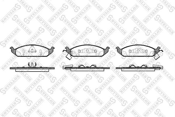 Тормозные колодки Stellox. Артикул 581 002B-SX