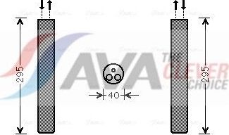 Осушитель кондиционера AVA (алюминий). Артикул VND304