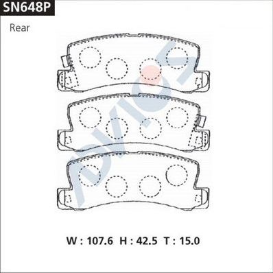 Тормозные колодки Advics. Артикул SN648P