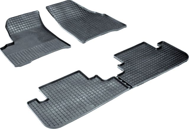 Коврики резиновые Seintex с узором сетка для салона Chevrolet Rezzo 2004-2008. Артикул 00382