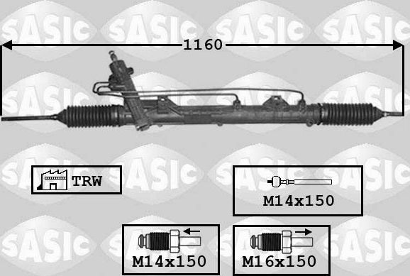 Рулевая рейка Sasic для BMW X1 I (E84) 2009-2015. Артикул 7176039