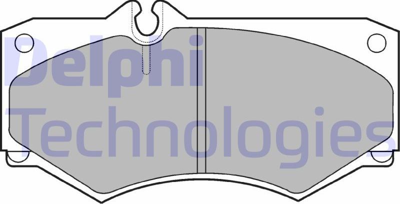 Тормозные колодки Delphi (Low-Metallic). Артикул LP468