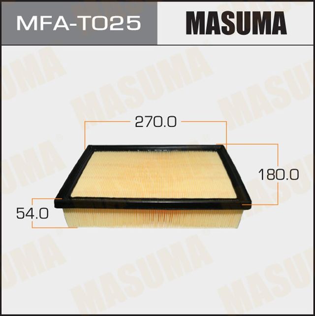 Воздушный фильтр Masuma. Артикул MFA-T025