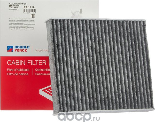 Фильтр салонный DOUBLE FORCE (угольный) Double Force. Артикул DFC111C