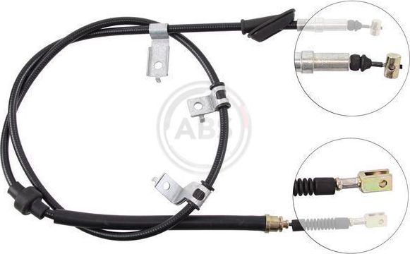 Трос ручника (тросик ручного тормоза) ABS задний левый для Rover 200 II (R8) 1990-1999. Артикул K12508