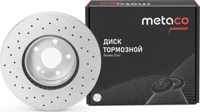 Диск тормозной передний вентилируемый (Metaco). Артикул 3050591