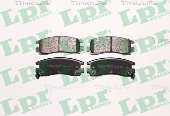 Тормозные колодки LPR задние для Opel Sintra 1996-1999. Артикул 05P1031