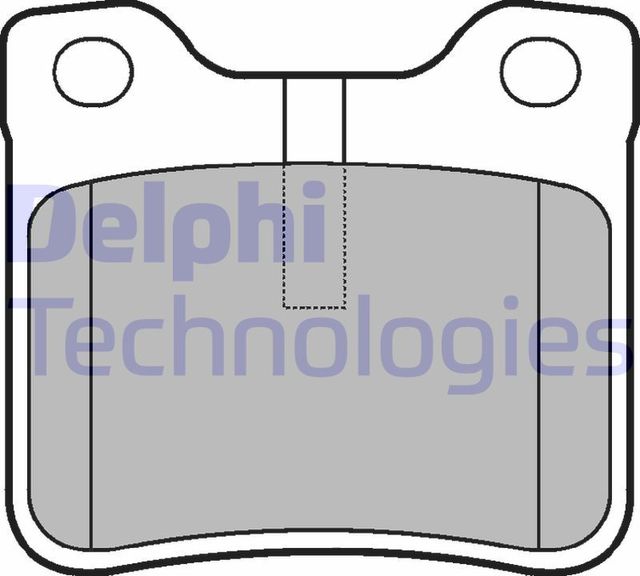 Тормозные колодки Delphi (Low-Metallic). Артикул LP991