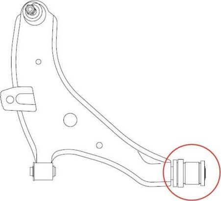 Сайлентблок переднего рычага подвески CTR нижний для Toyota Hilux VII 2010-2015. Артикул GV1025