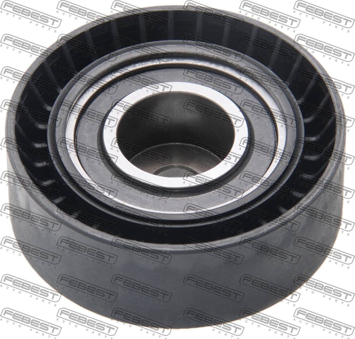 Натяжной ролик (натяжитель) приводного поликлинового ремня Febest. Артикул 1987-E38