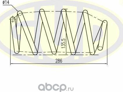 Пружина подвески G.U.D.. Артикул GCS217002
