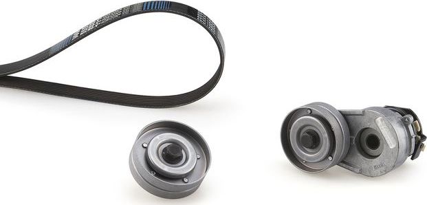 Приводной ремень поликлиновой с роликами (комплект) Gates Micro-V® для Opel Astra H 2007-2014. Артикул K056PK1605