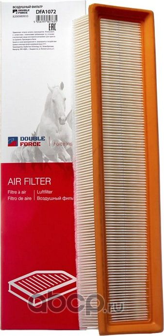 Фильтр воздушный DOUBLEFORCE замена на DFA3875 (Double Force). Артикул DFA1072